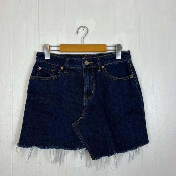 BDG Asymmetrical Denim Mini Skirt Sz S - Picture 7 of 10